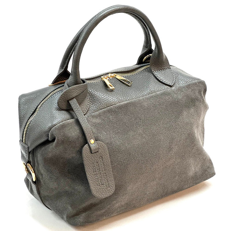 Emma Leather Boston Bag - Leather Italiano