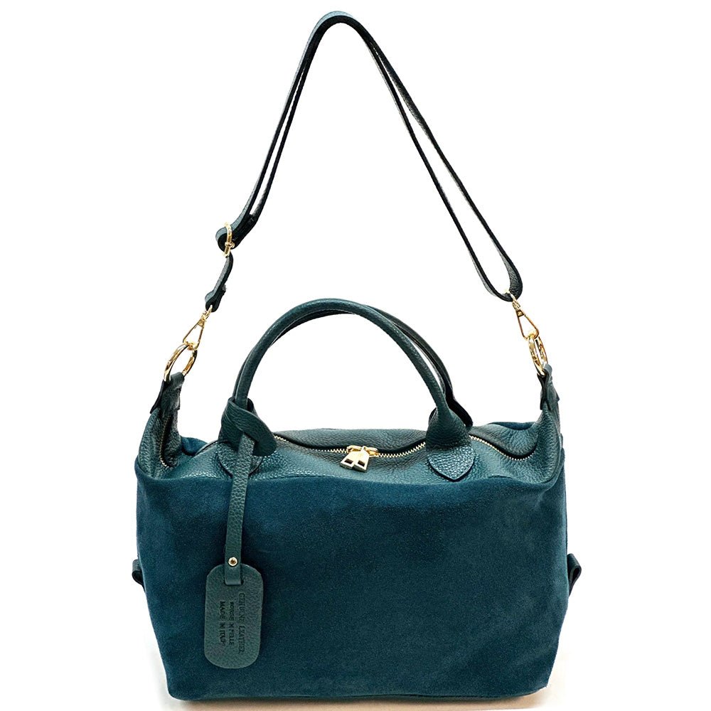 Emma Leather Boston Bag - Leather Italiano