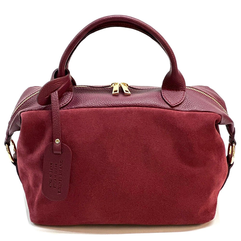 Emma Leather Boston Bag - Leather Italiano