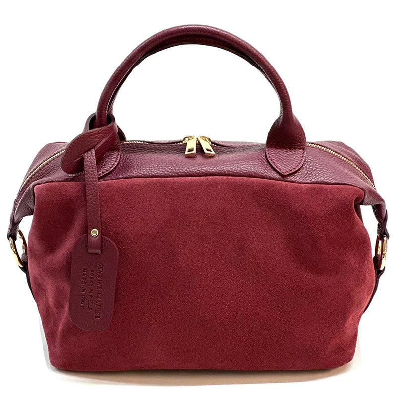 Emma Leather Boston Bag - Leather Italiano