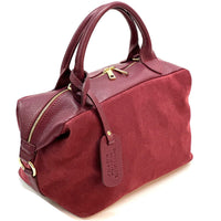 Emma Leather Boston Bag - Leather Italiano