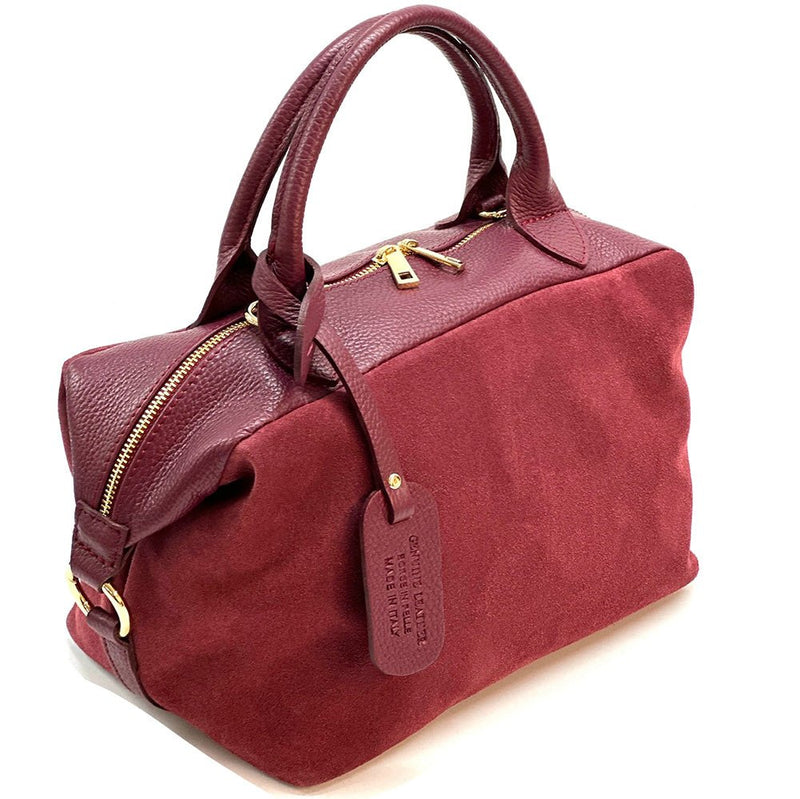 Emma Leather Boston Bag - Leather Italiano