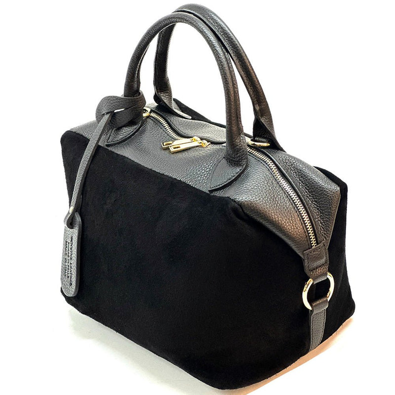Emma Leather Boston Bag - Leather Italiano