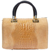 Emma Leather Boston Bag: Handmade Italian Calfskin - Leather Italiano