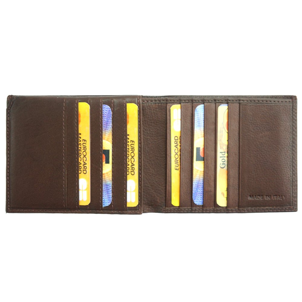 Enea Leather Wallet: Spacious Capacity Meets Modern Style - Leather Italiano