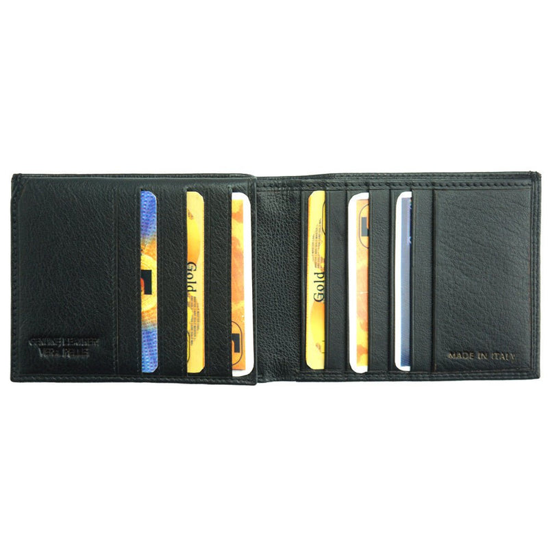 Enea Leather Wallet: Spacious Capacity Meets Modern Style - Leather Italiano