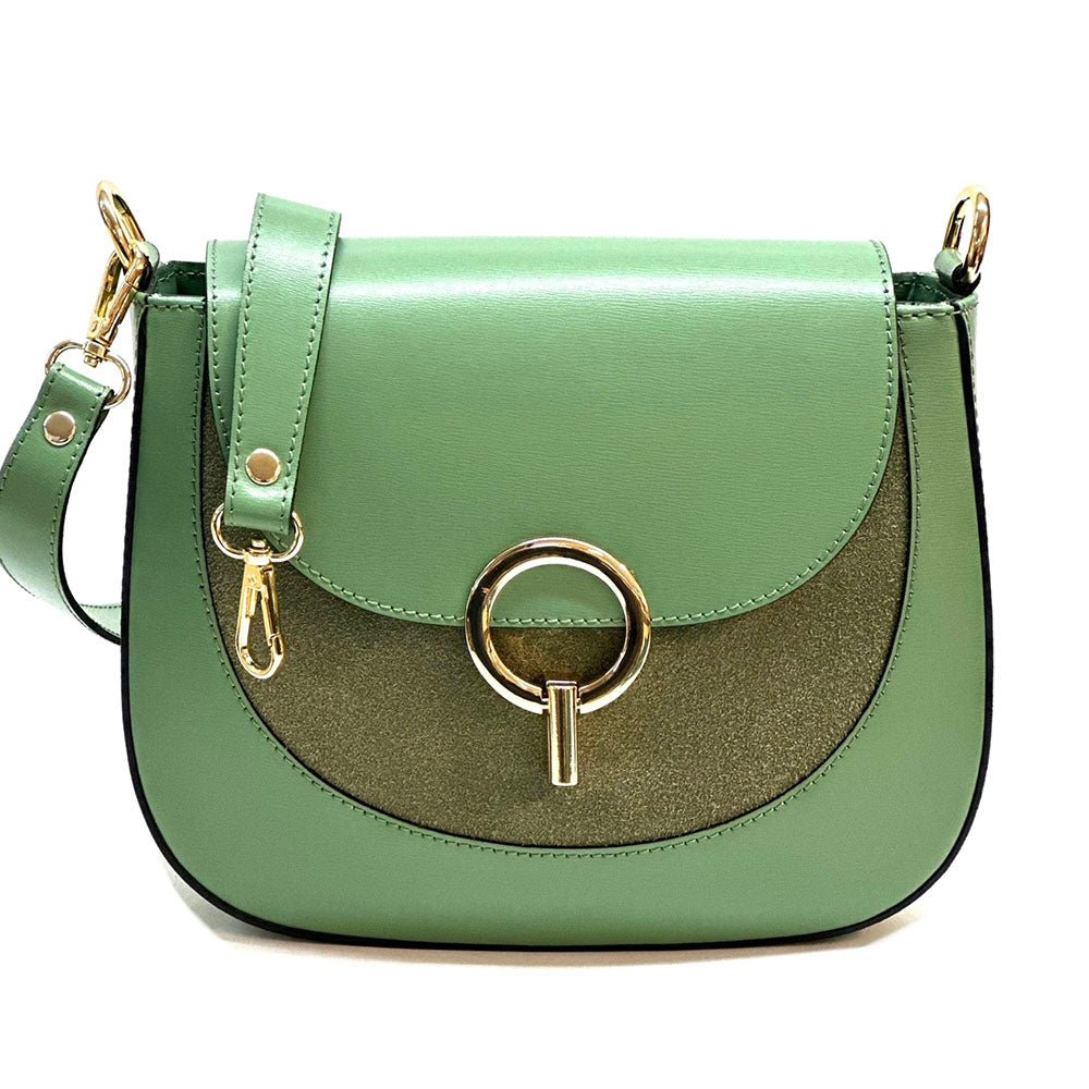 Enrica Convertible Italian Leather Shoulder Bag - Leather Italiano