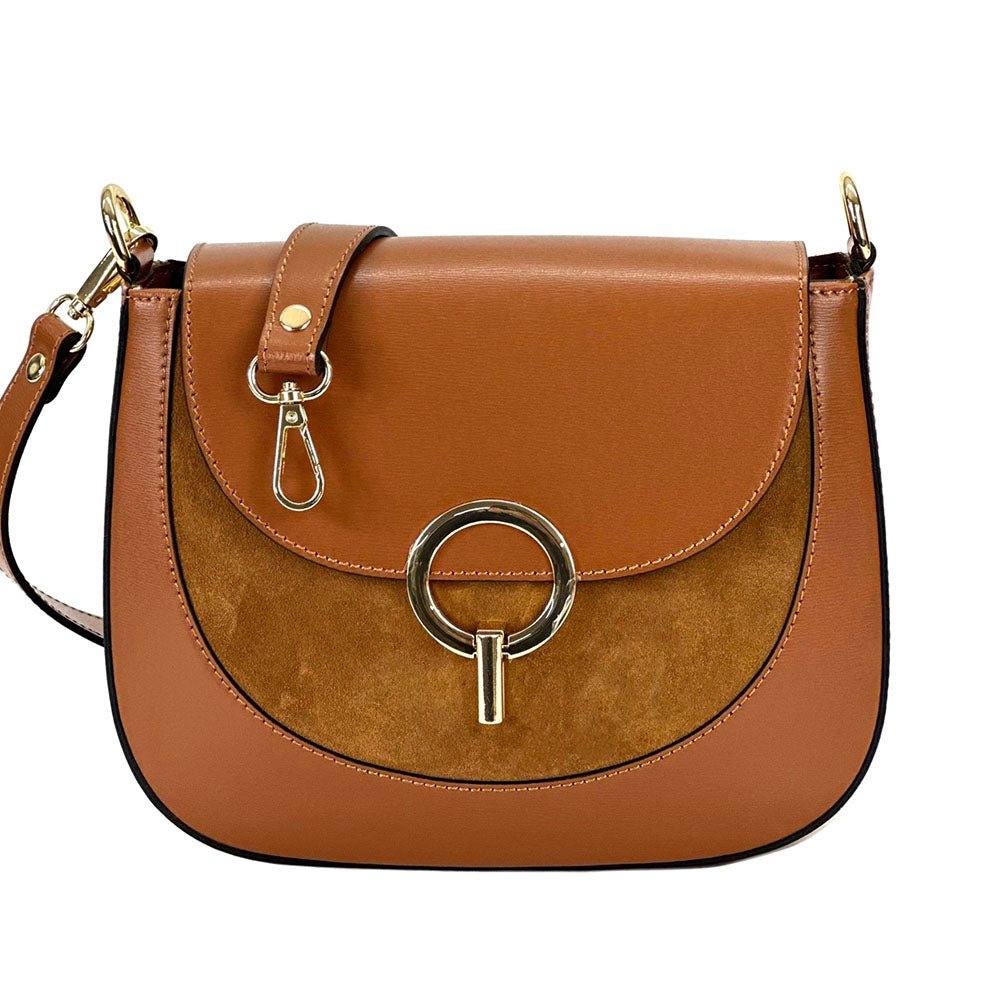 Enrica Convertible Italian Leather Shoulder Bag - Leather Italiano
