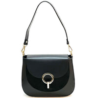Enrica Convertible Italian Leather Shoulder Bag - Leather Italiano