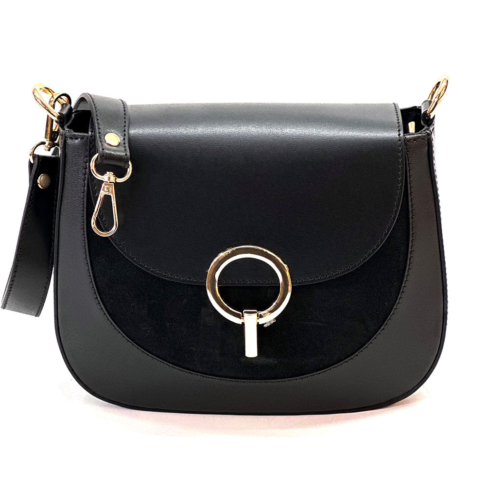 Enrica Convertible Italian Leather Shoulder Bag - Leather Italiano