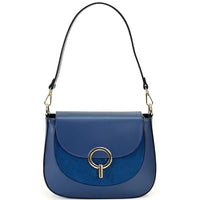 Enrica Convertible Italian Leather Shoulder Bag - Leather Italiano