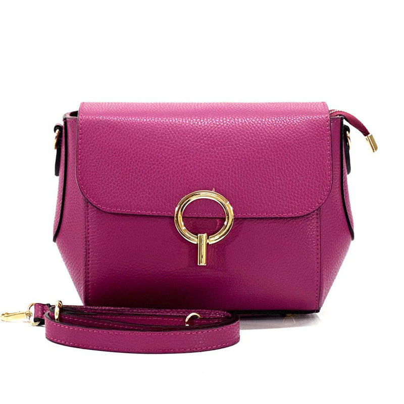 Enrica Leather Crossbody Bag: Italian Leather - Leather Italiano