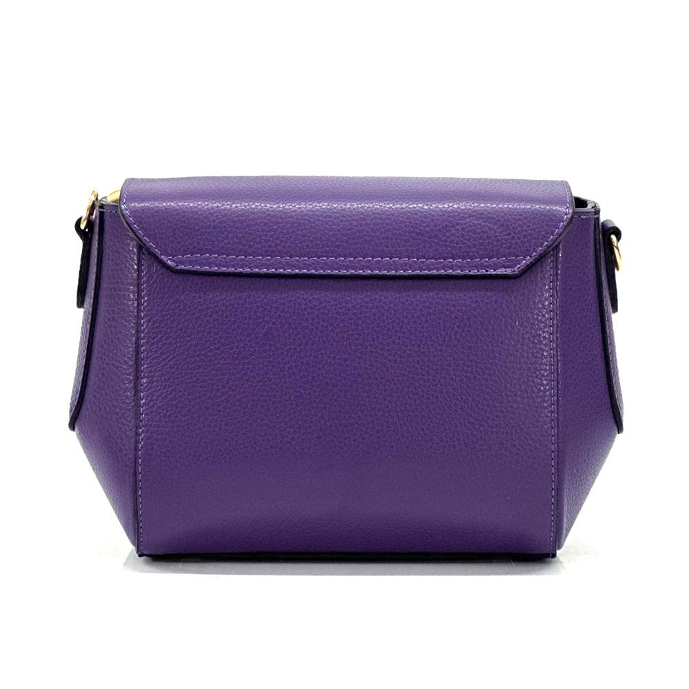 Enrica Leather Crossbody Bag: Italian Leather - Leather Italiano