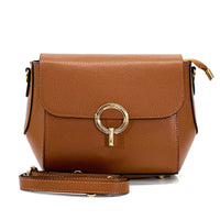 Enrica Leather Crossbody Bag: Italian Leather - Leather Italiano