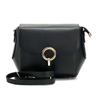 Enrica Leather Crossbody Bag: Italian Leather - Leather Italiano