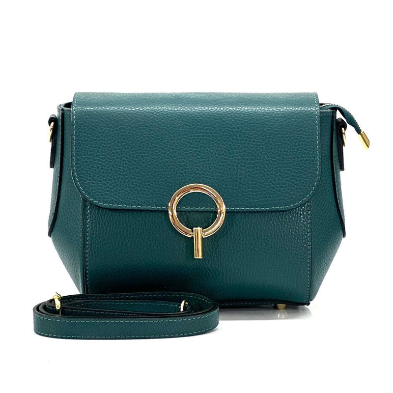 Enrica Leather Crossbody Bag: Italian Leather - Leather Italiano