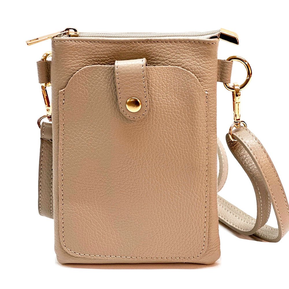 Eterna Italian Leather Crossbody Bag – Elegant Compact Crossbody for Women - Leather Italiano