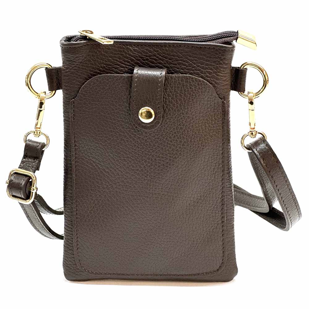 Eterna Italian Leather Crossbody Bag – Elegant Compact Crossbody for Women - Leather Italiano