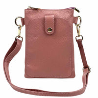 Eterna Italian Leather Crossbody Bag – Elegant Compact Crossbody for Women - Leather Italiano
