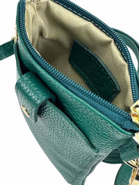 Eterna Italian Leather Crossbody Bag – Elegant Compact Crossbody for Women - Leather Italiano