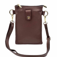 Eterna Italian Leather Crossbody Bag – Elegant Compact Crossbody for Women - Leather Italiano