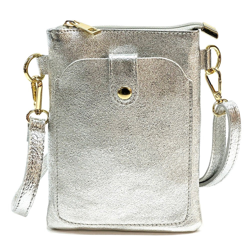 Eterna Italian Leather Crossbody Bag – Elegant Compact Crossbody for Women - Leather Italiano