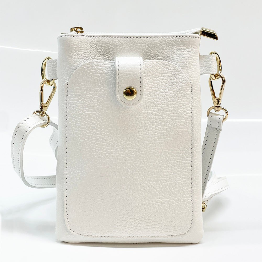 Eterna Italian Leather Crossbody Bag – Elegant Compact Crossbody for Women - Leather Italiano