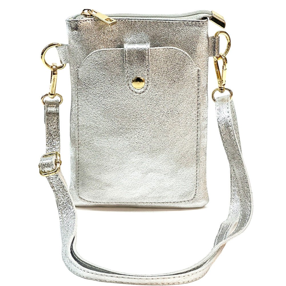 Eterna Italian Leather Crossbody Bag – Elegant Compact Crossbody for Women - Leather Italiano