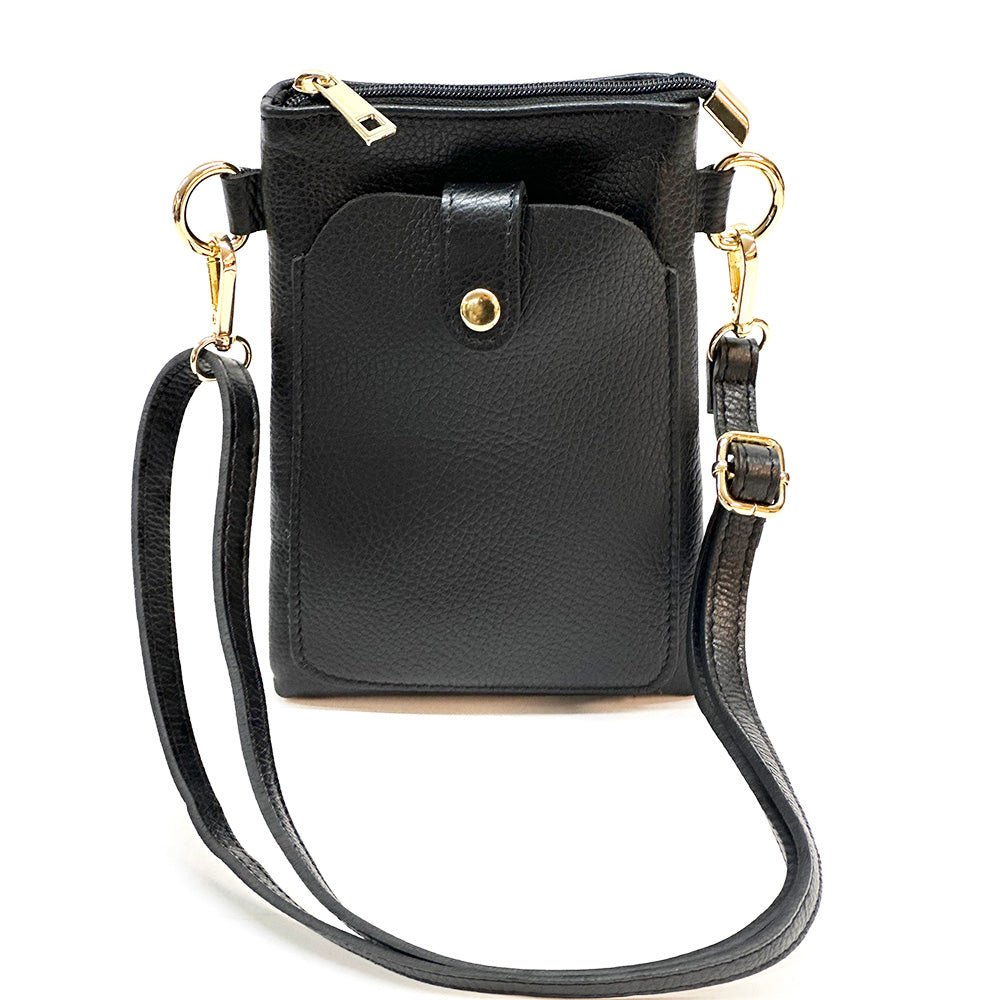 Eterna Italian Leather Crossbody Bag – Elegant Compact Crossbody for Women - Leather Italiano