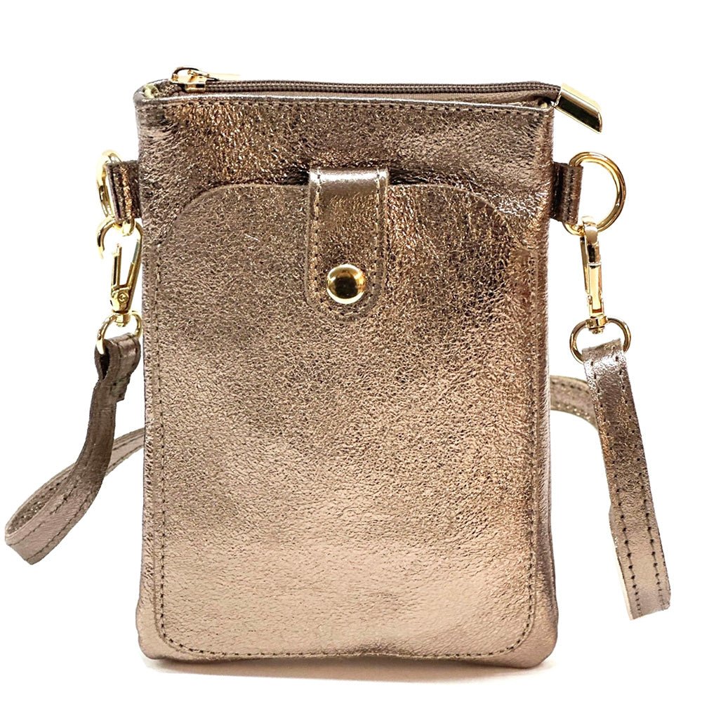 Eterna Italian Leather Crossbody Bag – Elegant Compact Crossbody for Women - Leather Italiano