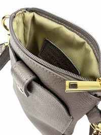 Eterna Italian Leather Crossbody Bag – Elegant Compact Crossbody for Women - Leather Italiano