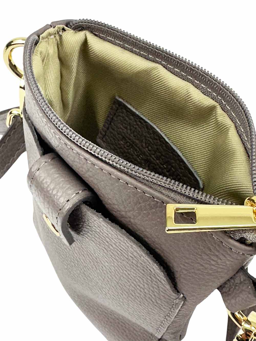 Eterna Italian Leather Crossbody Bag – Elegant Compact Crossbody for Women - Leather Italiano