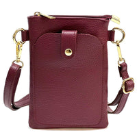 Eterna Italian Leather Crossbody Bag – Elegant Compact Crossbody for Women - Leather Italiano
