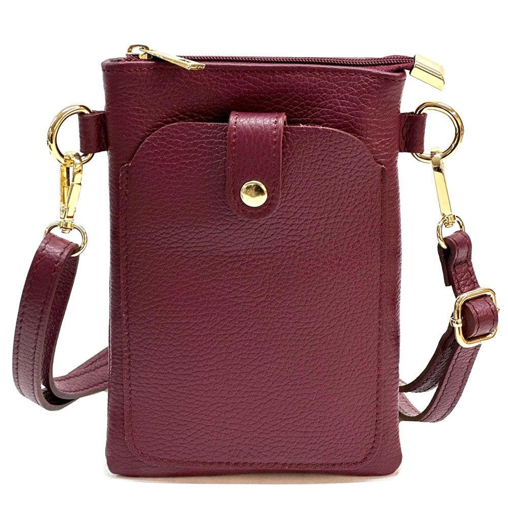 Eterna Italian Leather Crossbody Bag – Elegant Compact Crossbody for Women - Leather Italiano