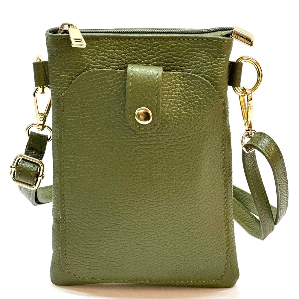 Eterna Italian Leather Crossbody Bag – Elegant Compact Crossbody for Women - Leather Italiano