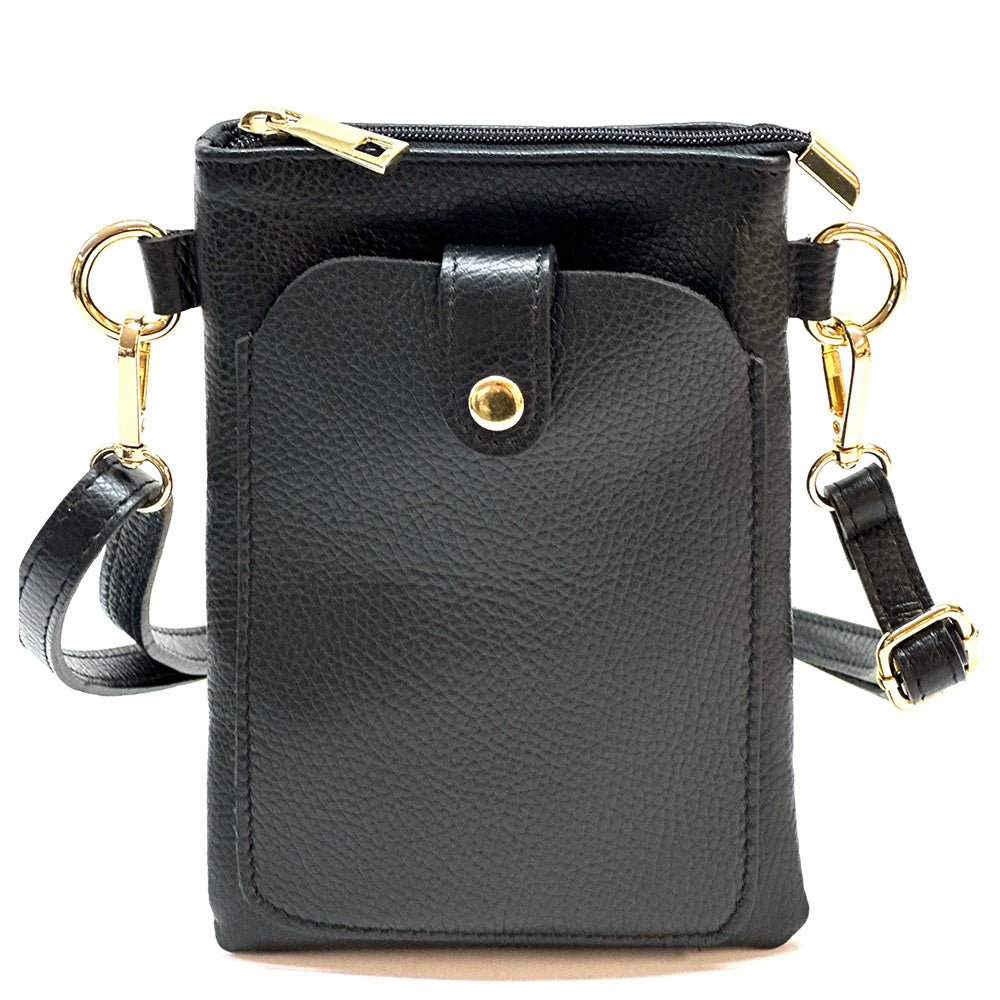 Eterna Italian Leather Crossbody Bag – Elegant Compact Crossbody for Women - Leather Italiano
