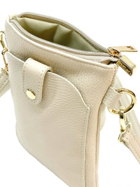 Eterna Italian Leather Crossbody Bag – Elegant Compact Crossbody for Women - Leather Italiano