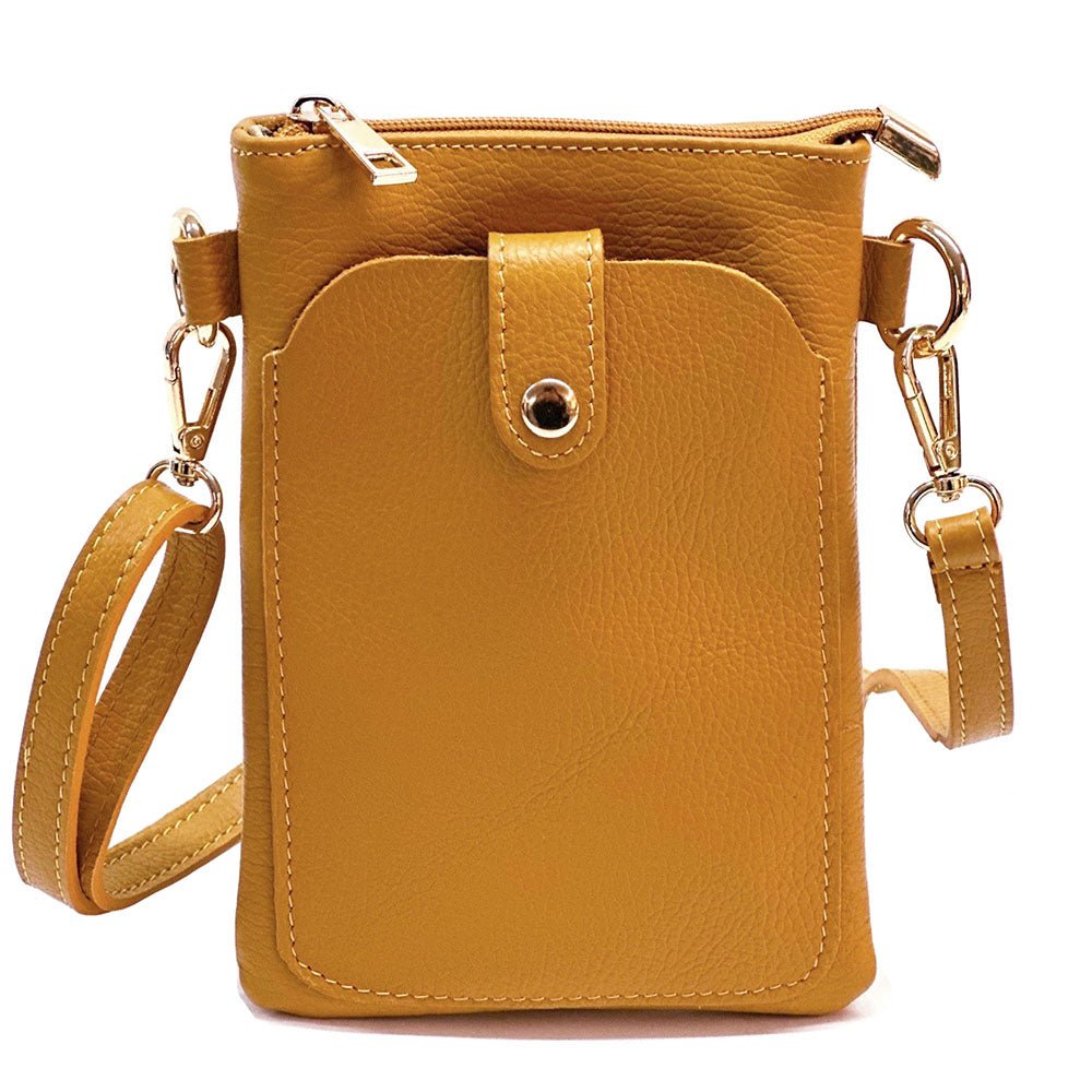 Eterna Italian Leather Crossbody Bag – Elegant Compact Crossbody for Women - Leather Italiano