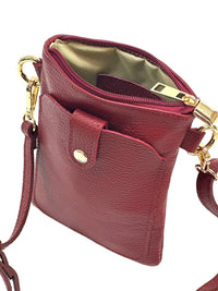 Eterna Italian Leather Crossbody Bag – Elegant Compact Crossbody for Women - Leather Italiano