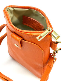 Eterna Italian Leather Crossbody Bag – Elegant Compact Crossbody for Women - Leather Italiano