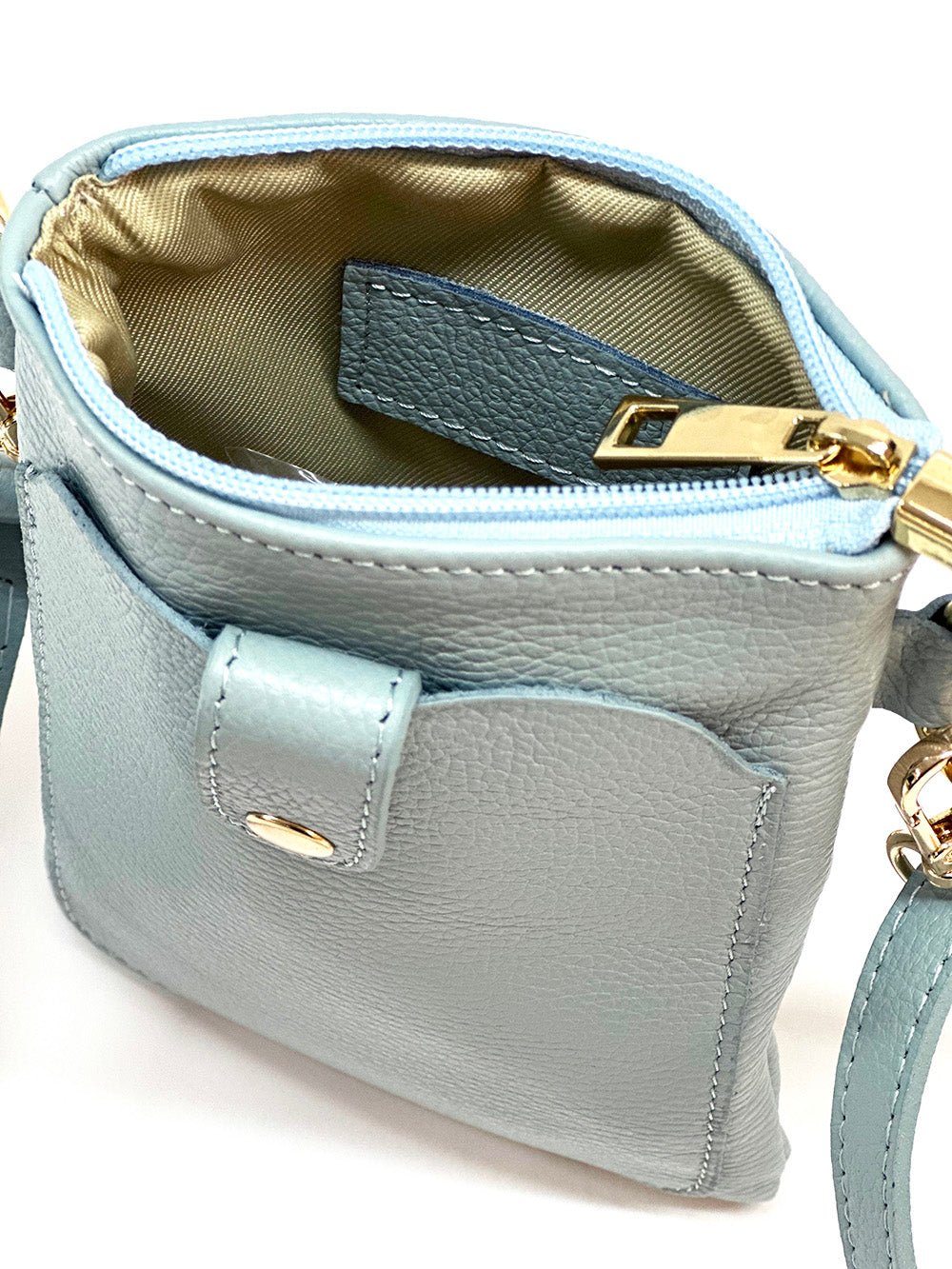 Eterna Italian Leather Crossbody Bag – Elegant Compact Crossbody for Women - Leather Italiano