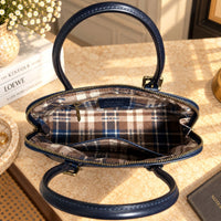 Eugenia Hand-Dyed Leather Dome Satchel - Leather Italiano