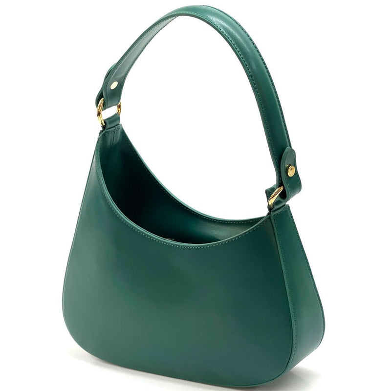 Eva Small Leather Hobo Bag: Versatile Style - Leather Italiano