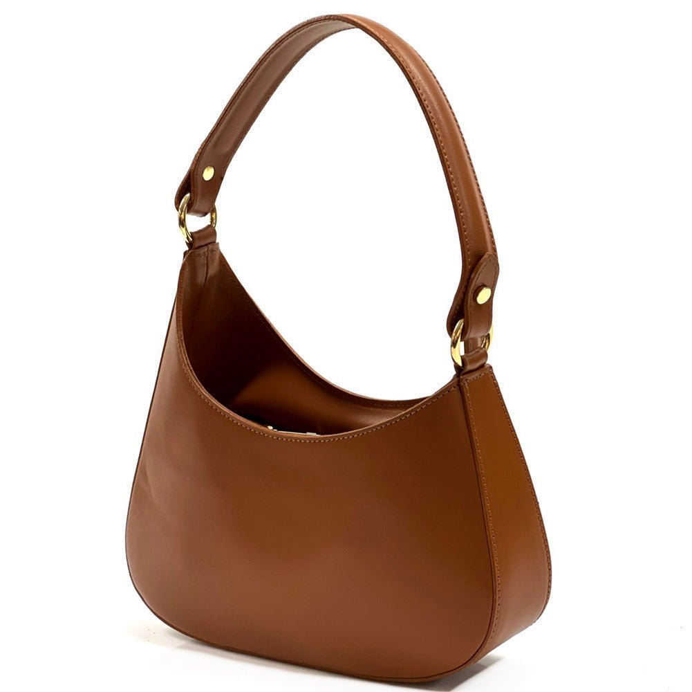 Eva Small Leather Hobo Bag: Versatile Style - Leather Italiano