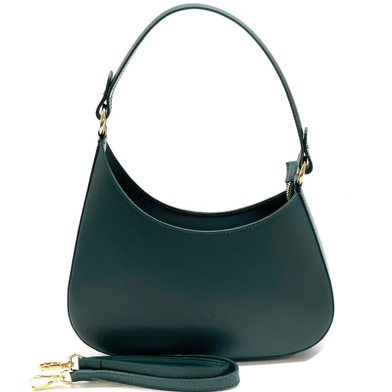 Eva Small Leather Hobo Bag: Versatile Style - Leather Italiano