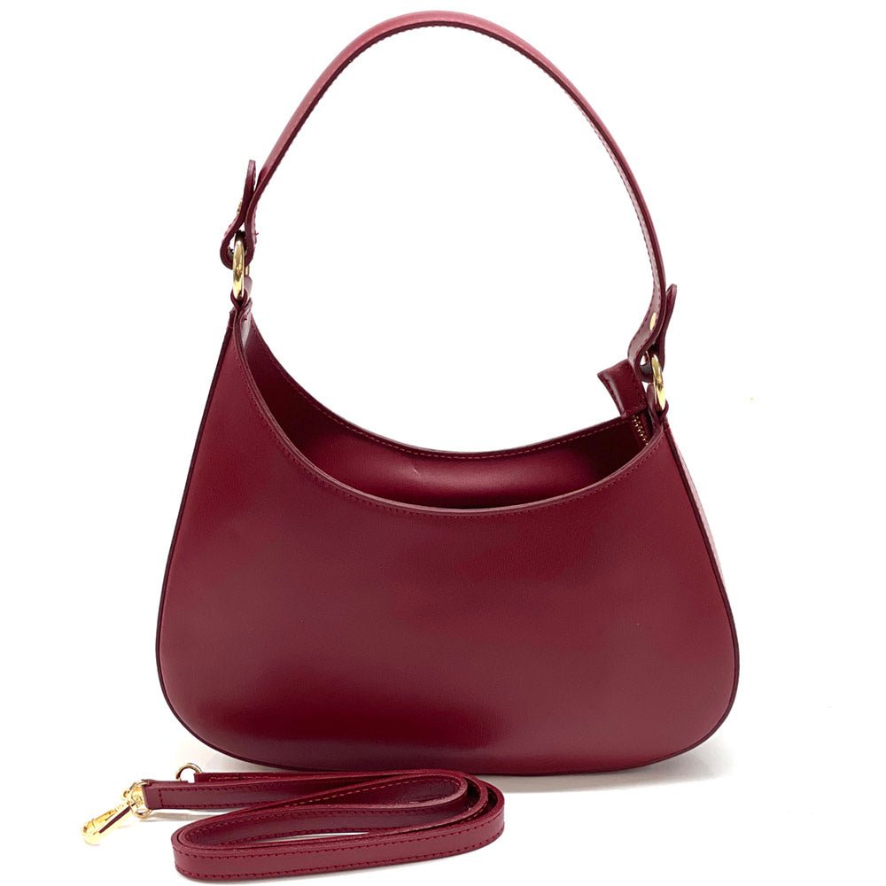 Eva Small Leather Hobo Bag: Versatile Style - Leather Italiano