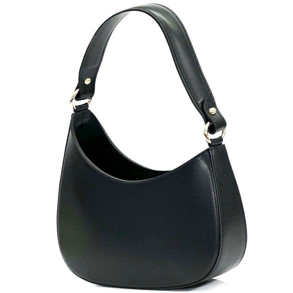 Eva Small Leather Hobo Bag: Versatile Style - Leather Italiano