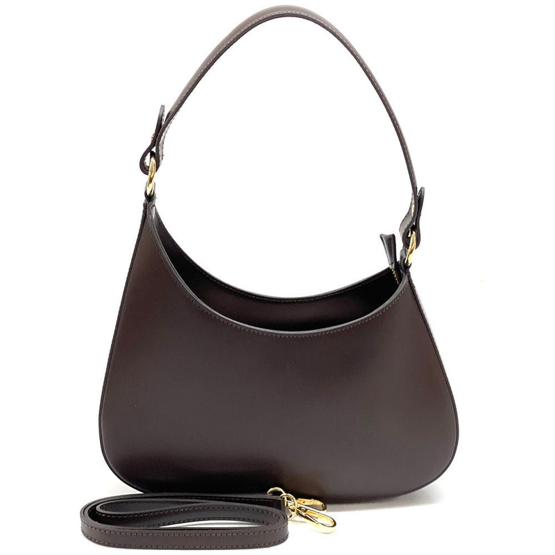 Eva Small Leather Hobo Bag: Versatile Style - Leather Italiano