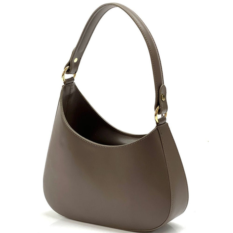 Eva Small Leather Hobo Bag: Versatile Style - Leather Italiano