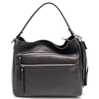 Evelyn leather shoulder bag - Leather Italiano